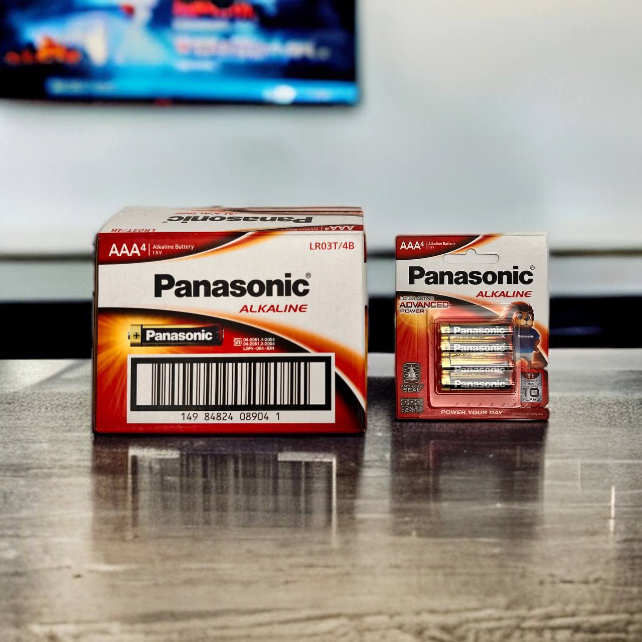 Battery Panasonic Alkaline AAA 4/card