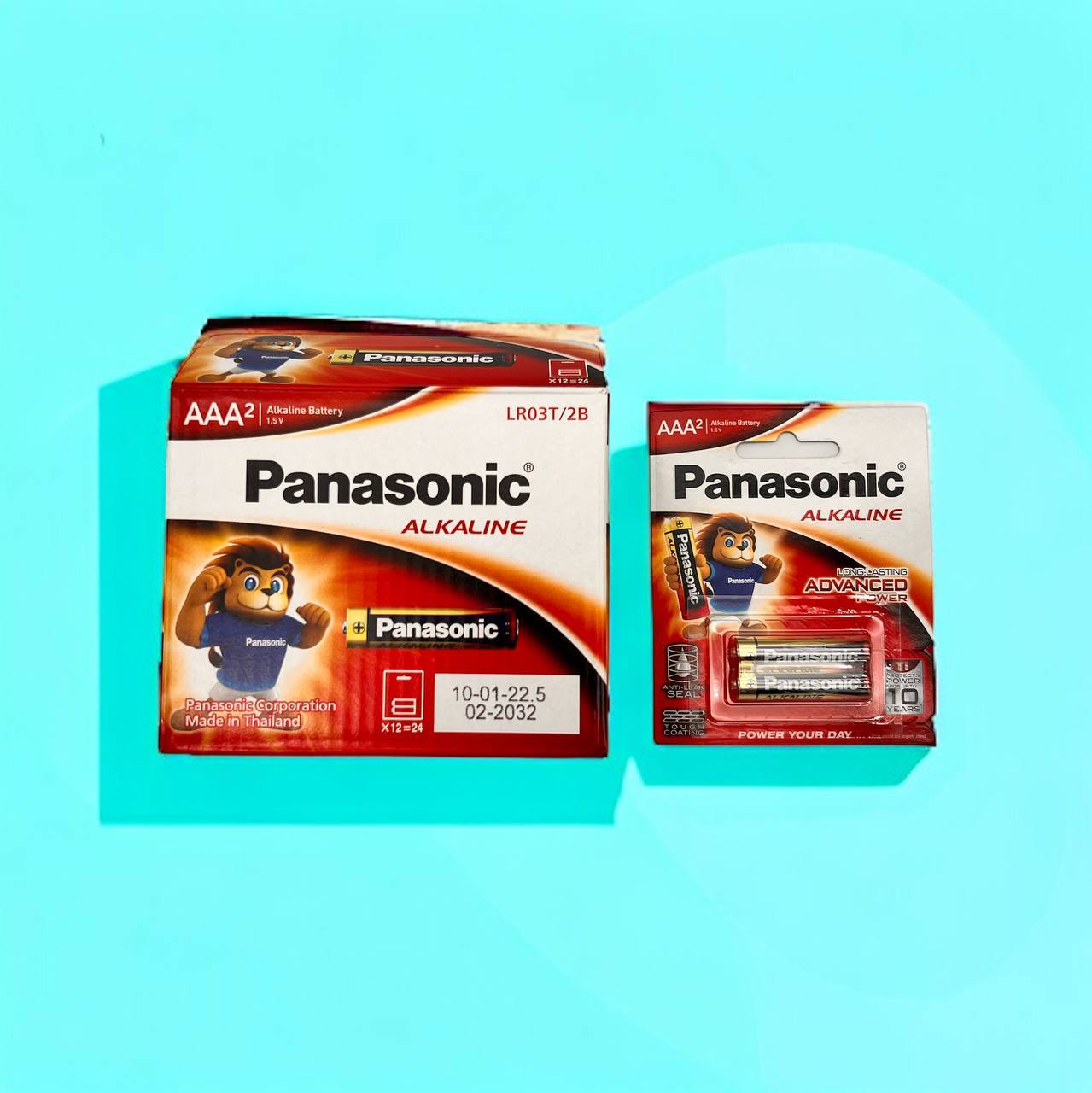 باتري Panasonic Alkaline AAA كارت ٢تايي