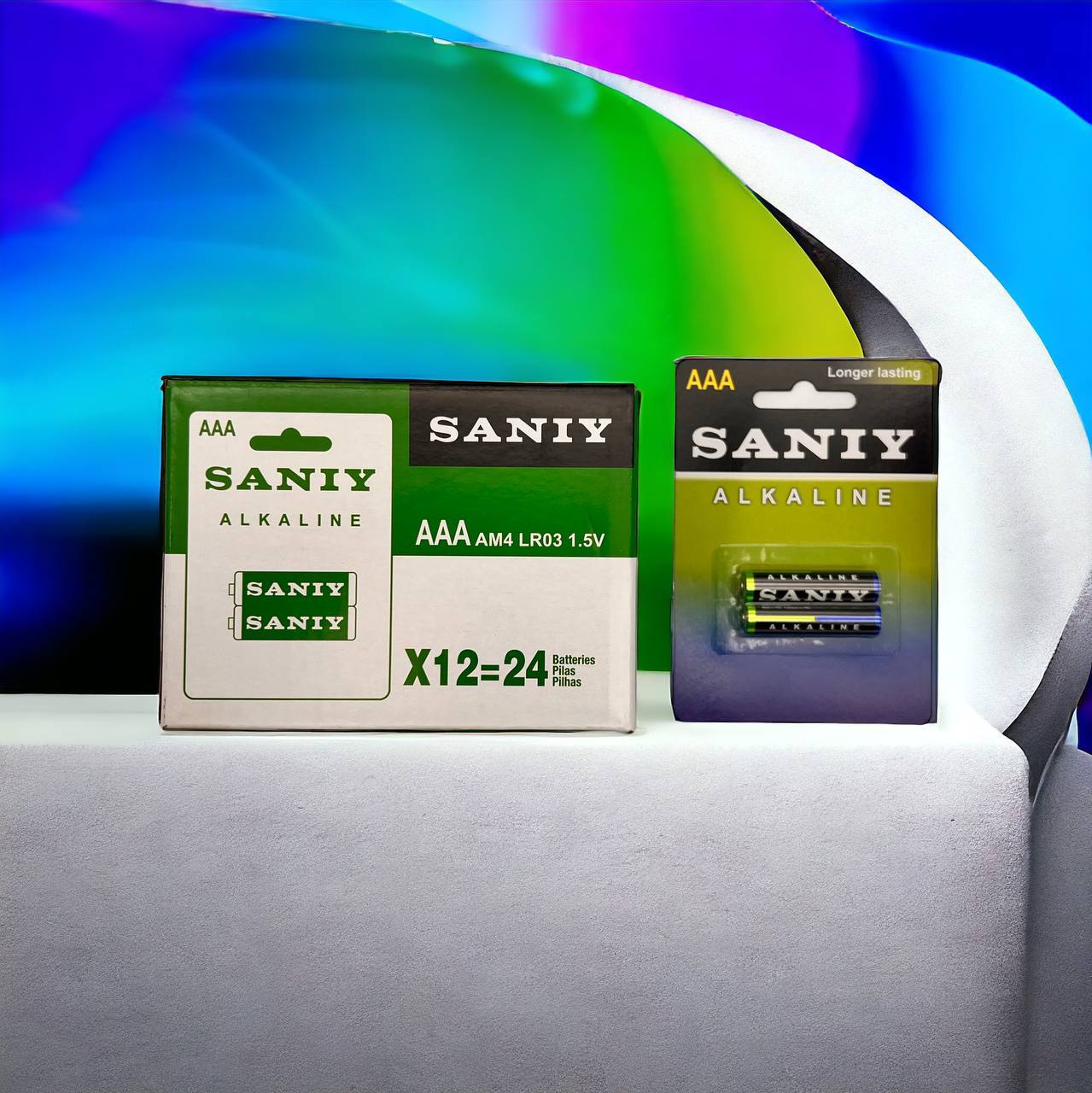 Battery Saniy Alkaline AAA 2/card