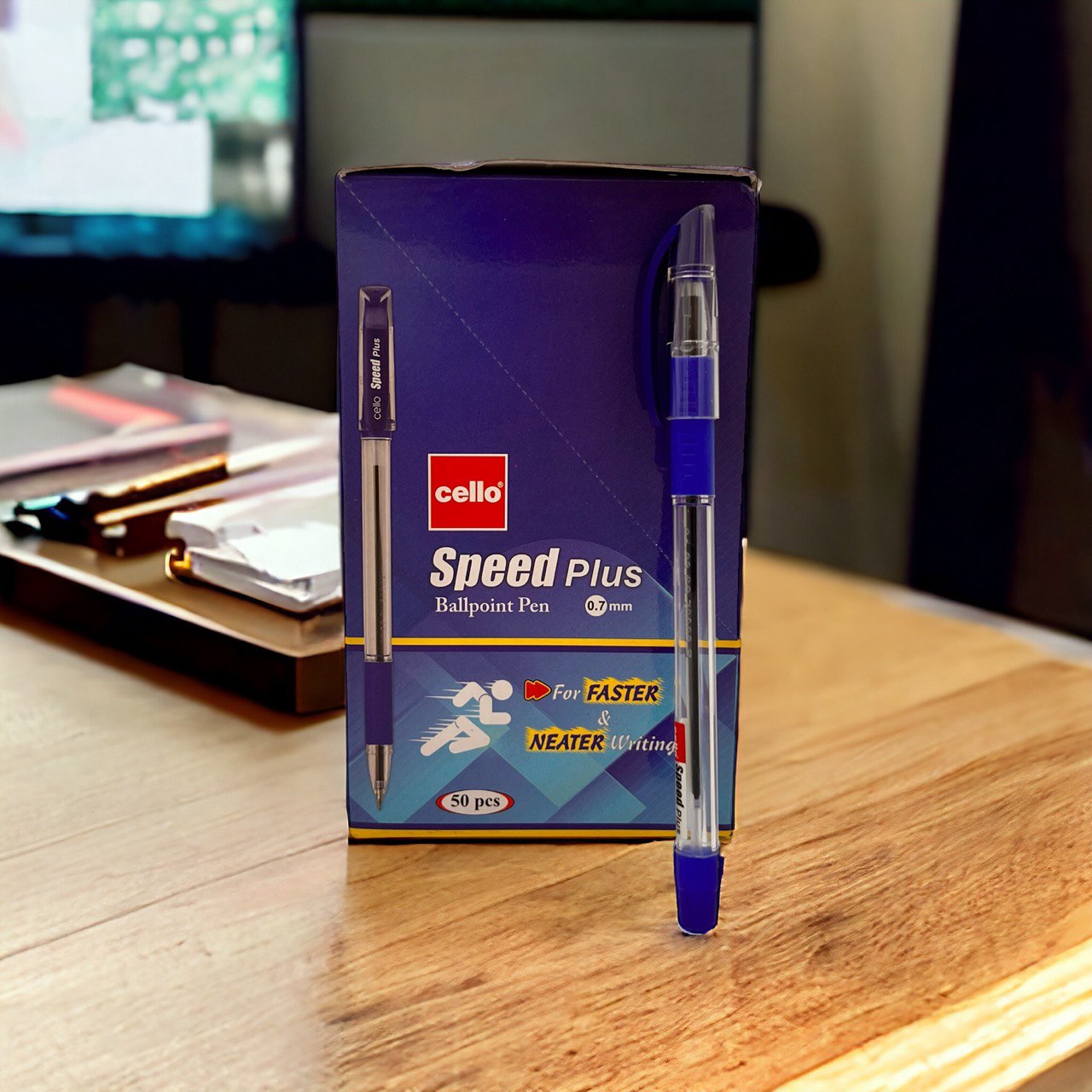 Cello Speed Plus blue pen 50/box